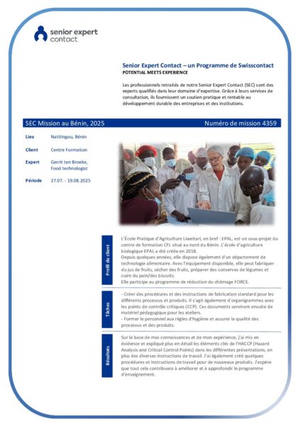 Senior Expert Contact SEC