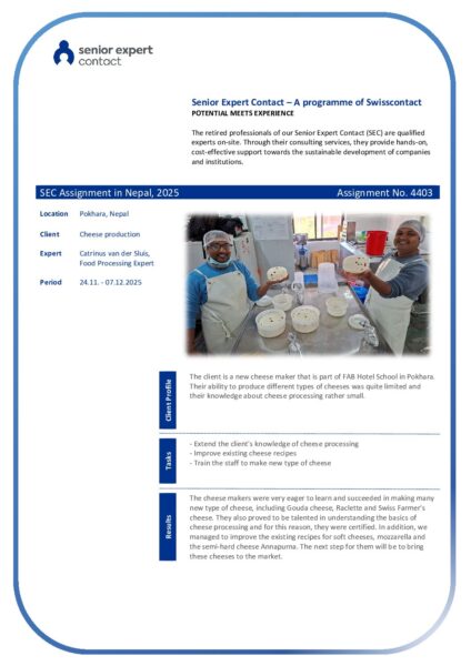 Senior Expert Contact SEC