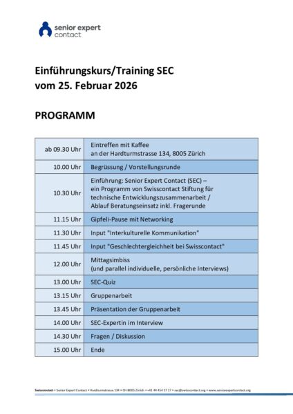 Senior Expert Contact SEC